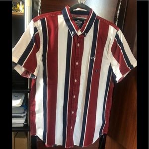 Poplin button down Hollister shirt for men